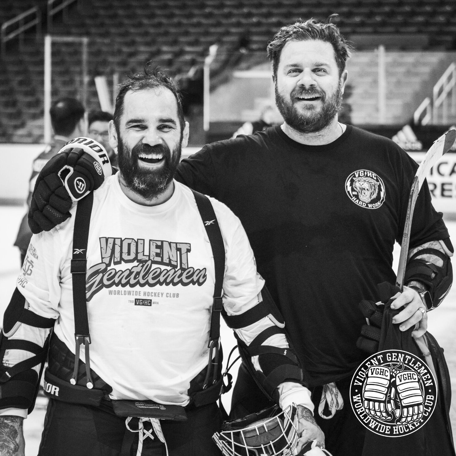 Brian Talbert and Mike Hammer - the two co-owners of Delseyfly metoparis hockey club clothing company started in 2011